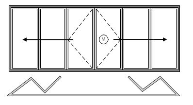 6 Pane Bifold Door Open In French Doors