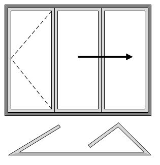 3 Pane Bifold Open In Left Master Door and Two Slide Left to Right