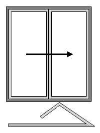 2 Pane Bifold Open In Sliding Left ti Right