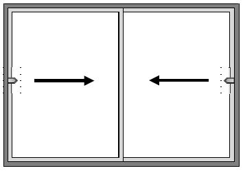 2 Pane Sliding Patio Door - Dual Slide